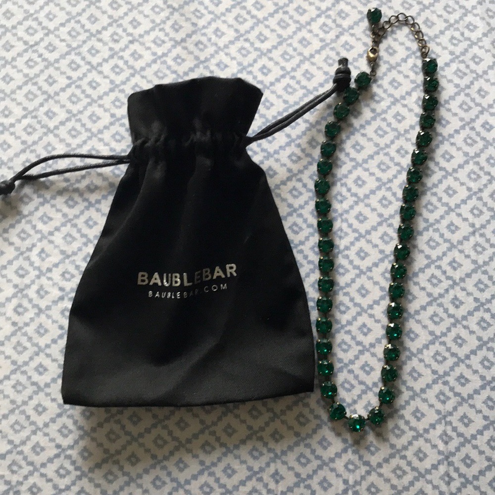 Emerald Green Jewel Fashion Statement Necklace
